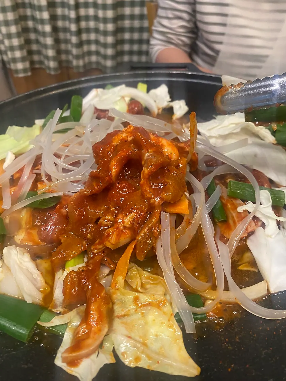 A bowl of cold noodles ordered alongside