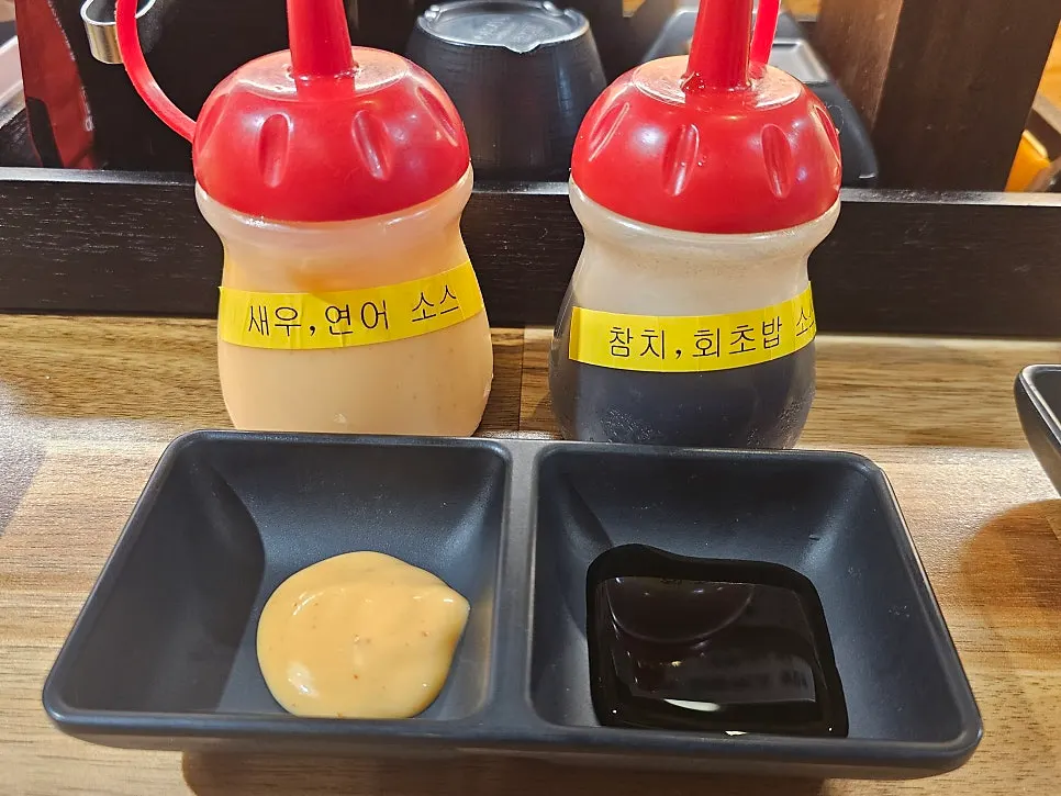 A spread of sushi ordered in different varieties