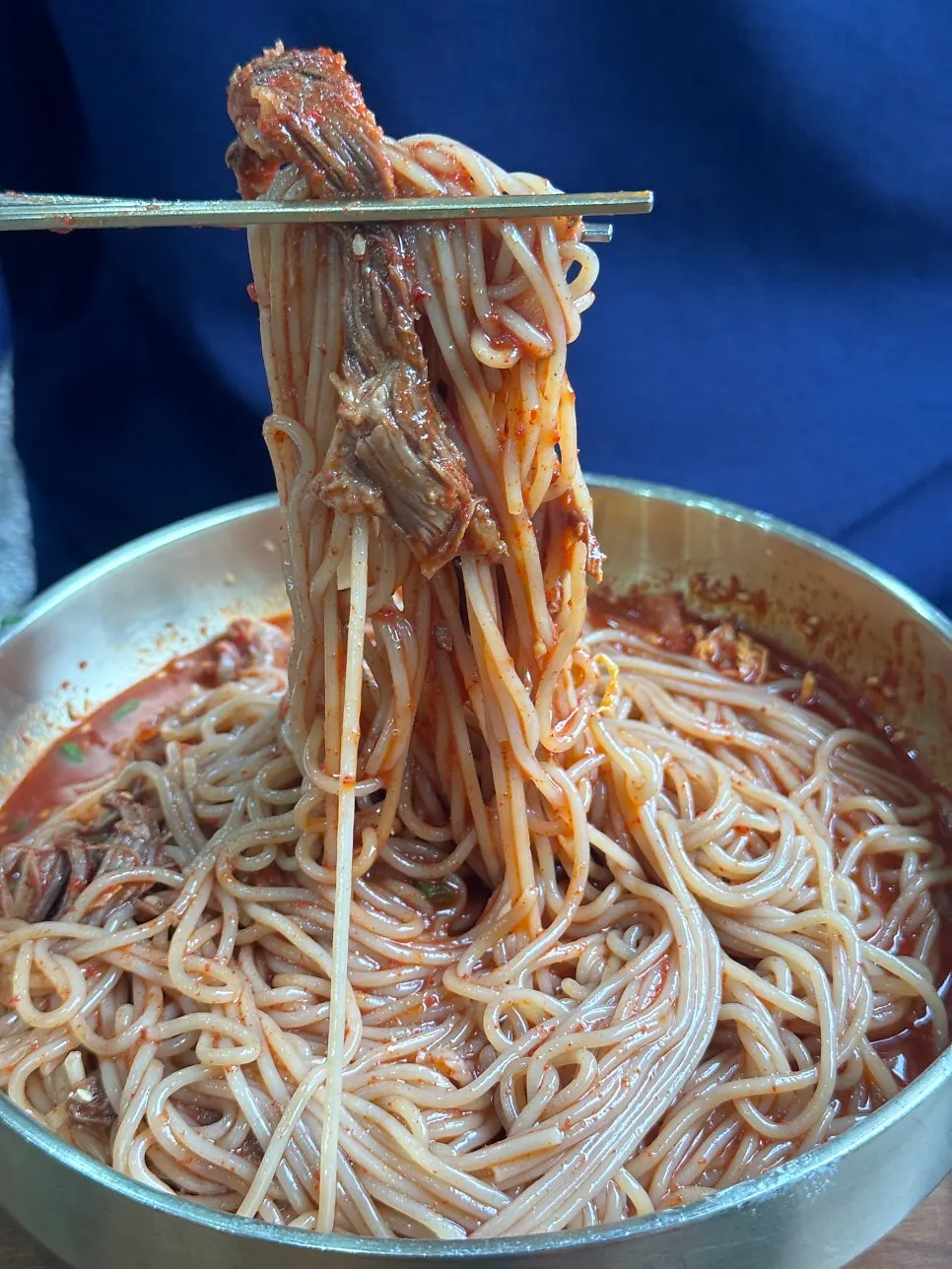 Seoul Myeonok's naengmyeon made with house-made buckwheat noodles