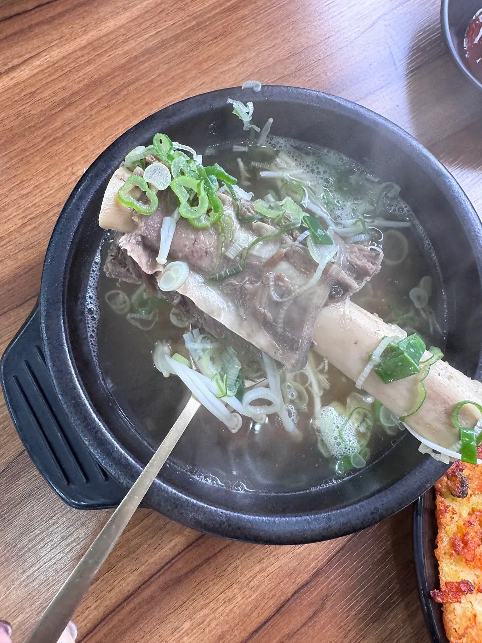 Galbitang with chunky short ribs