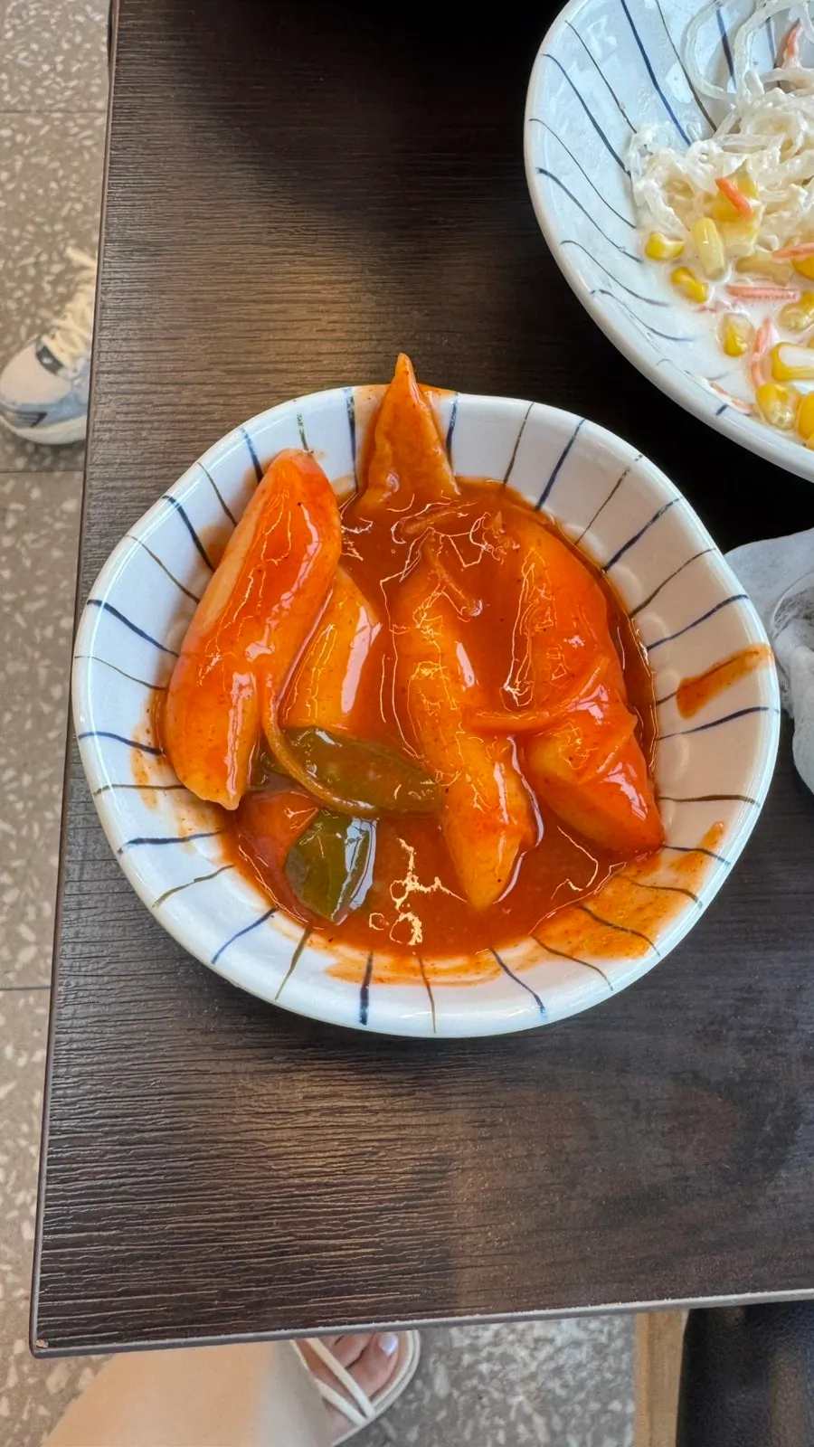 Tteokbokki brought over from the self-bar