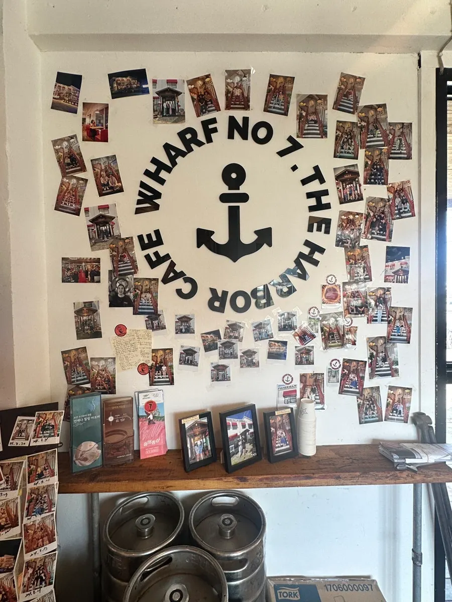 Customer photo-zone shots displayed on the first floor