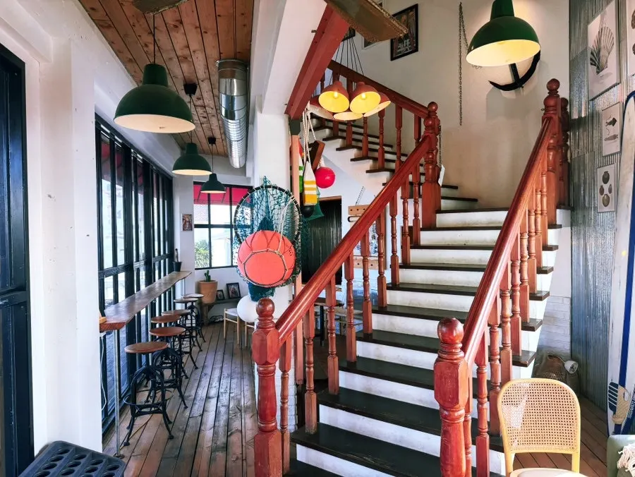 Cozy seating area of Café 7 Budu