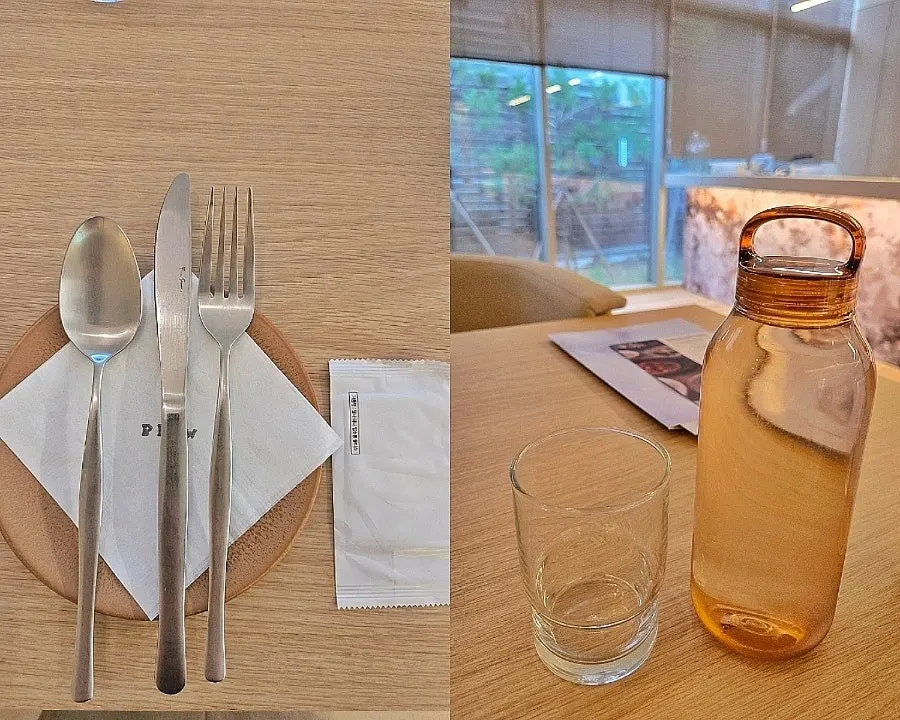 수저와 포크, 나이프가 세팅된 테이블
