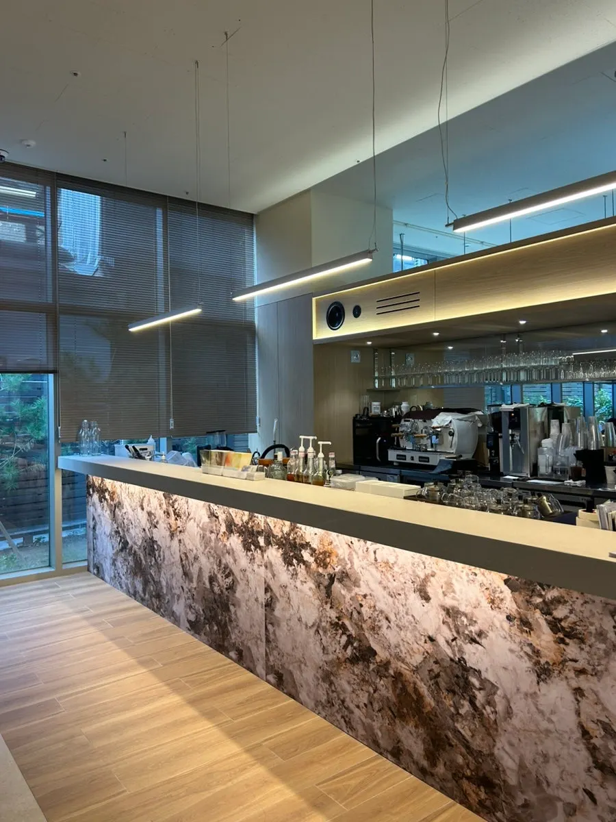 Softly lit dining hall inside Pyu Euljiro