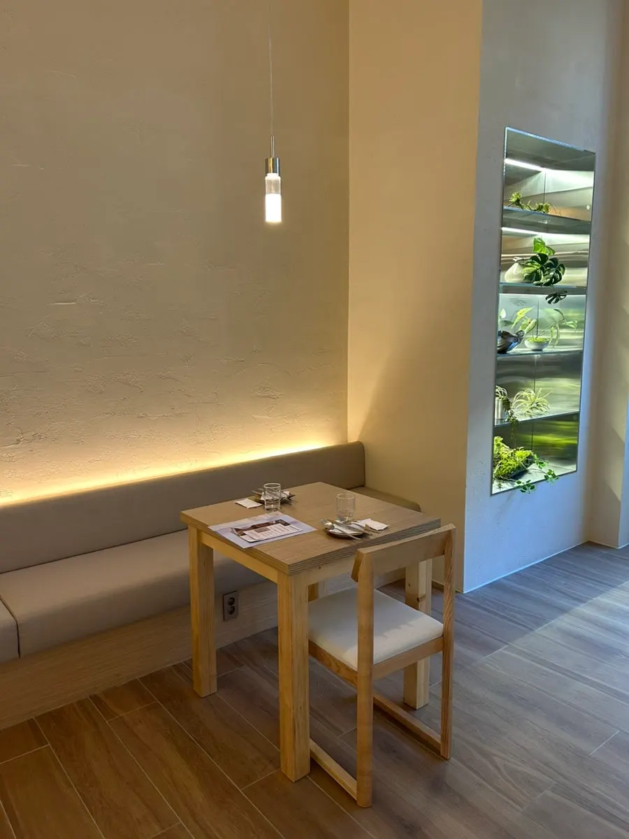Two-person tables and larger group seating at Pyu Euljiro