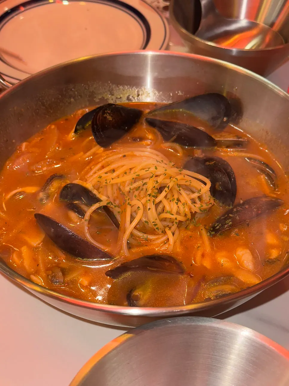라쿤피자 마포역점 매콤 해장 파스타