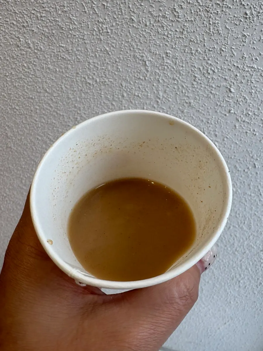 A cup of cool misugaru grain drink