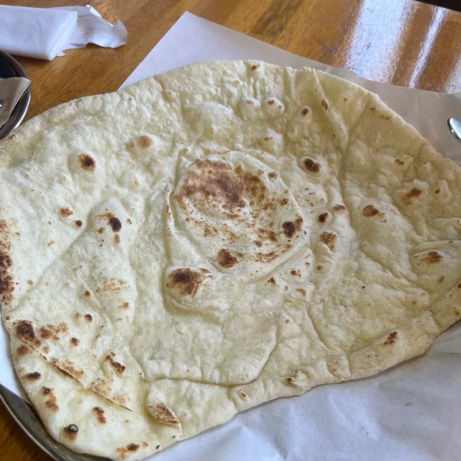 Large extra naan that was ordered