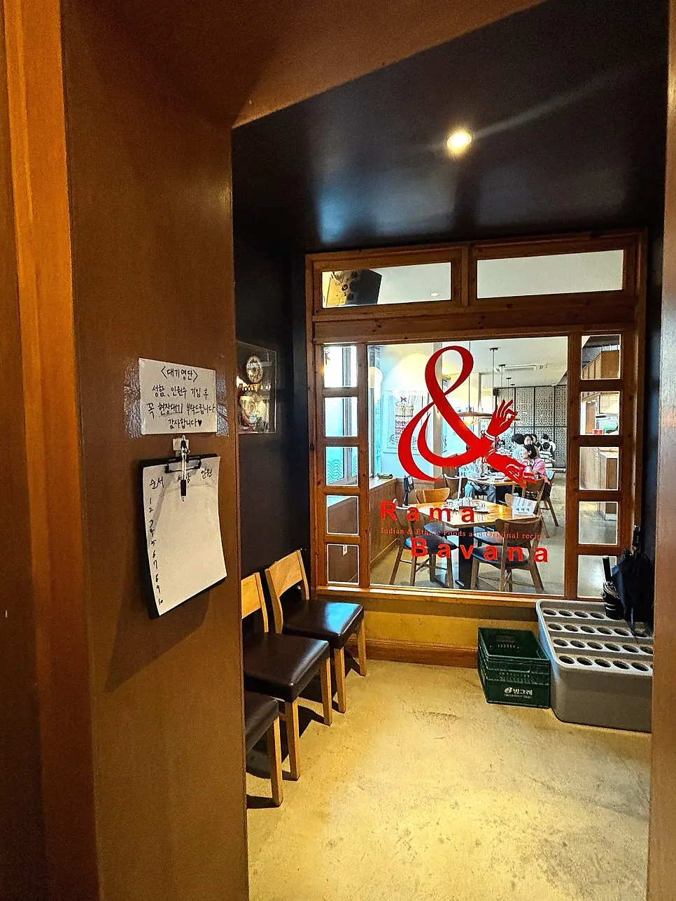 Stairway up to the 2nd-floor Rama & Bavana