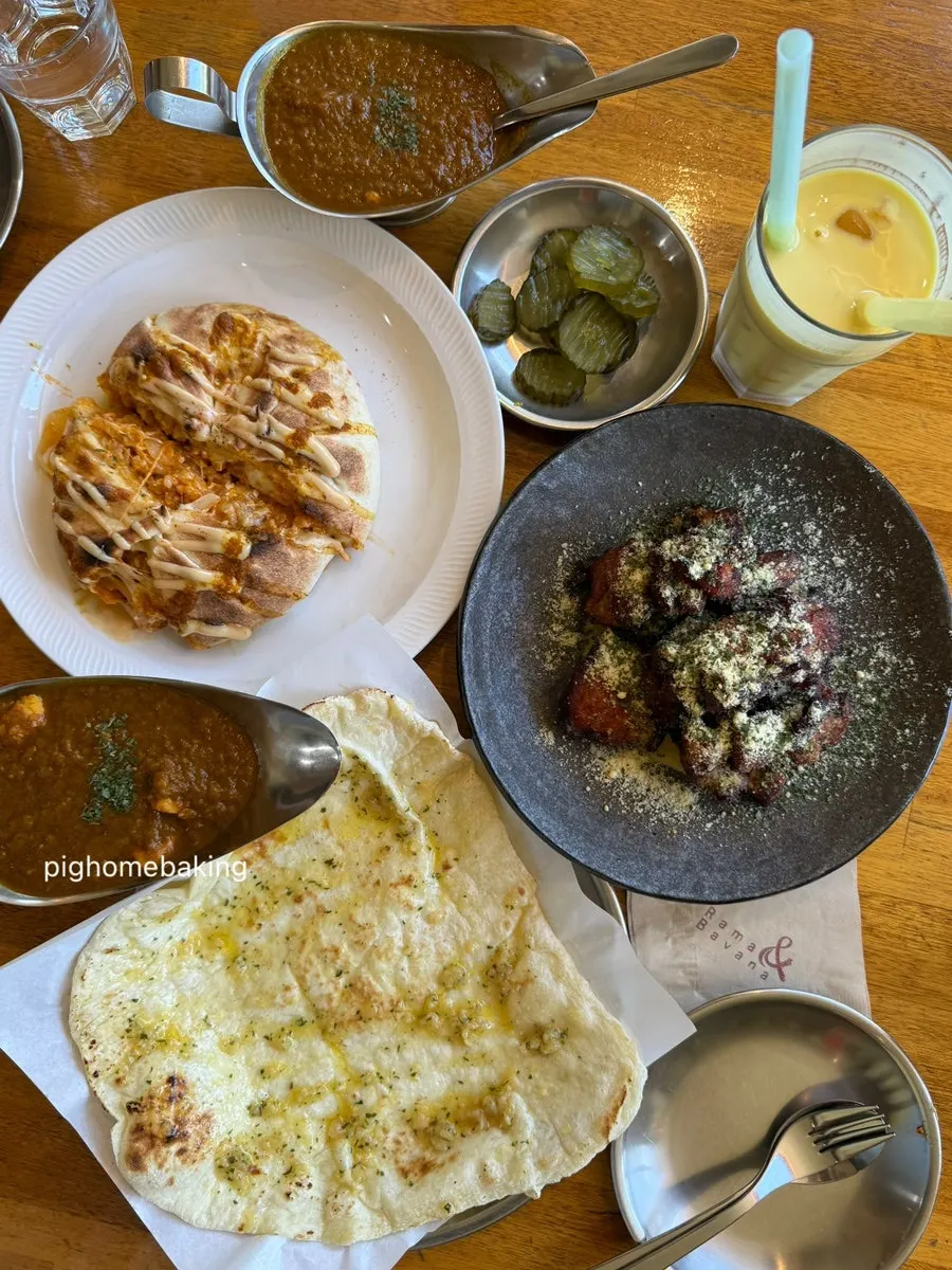 A spoonful of nasi goreng served onto a plate