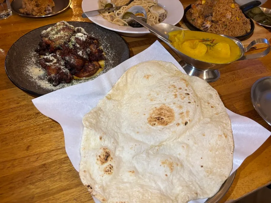 순한 맛으로 주문한 새우커리