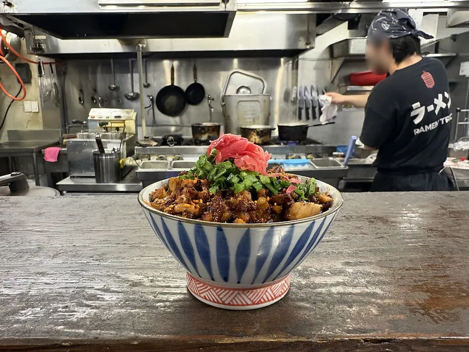 Mega Ieke Ramen served alongside the mini chashu rice bowl