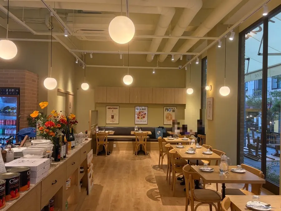 Table set with cutlery at Raon Sik Tak Pangyo Branch
