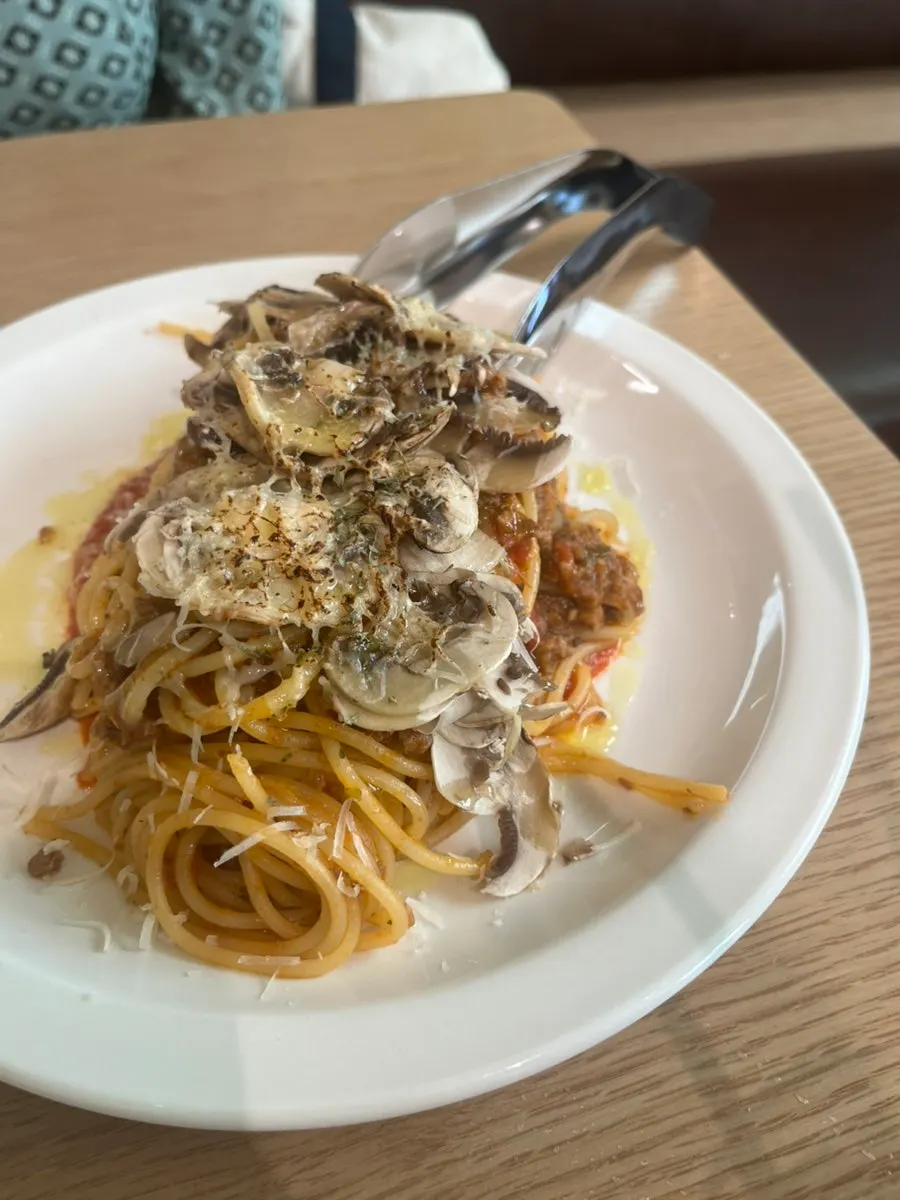 Tomato mushroom pasta at Raon Sik Tak Pangyo Branch