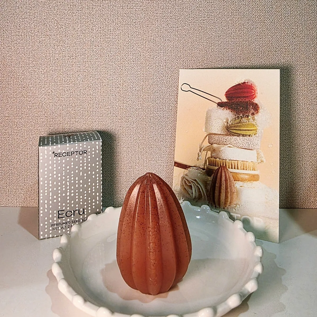 Main image of Receptor Perfumed Seed Soap Ecru
