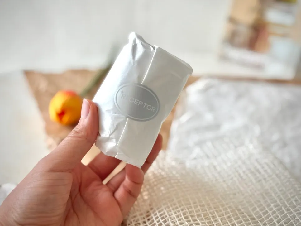 Scented soap chosen for morning face washing
