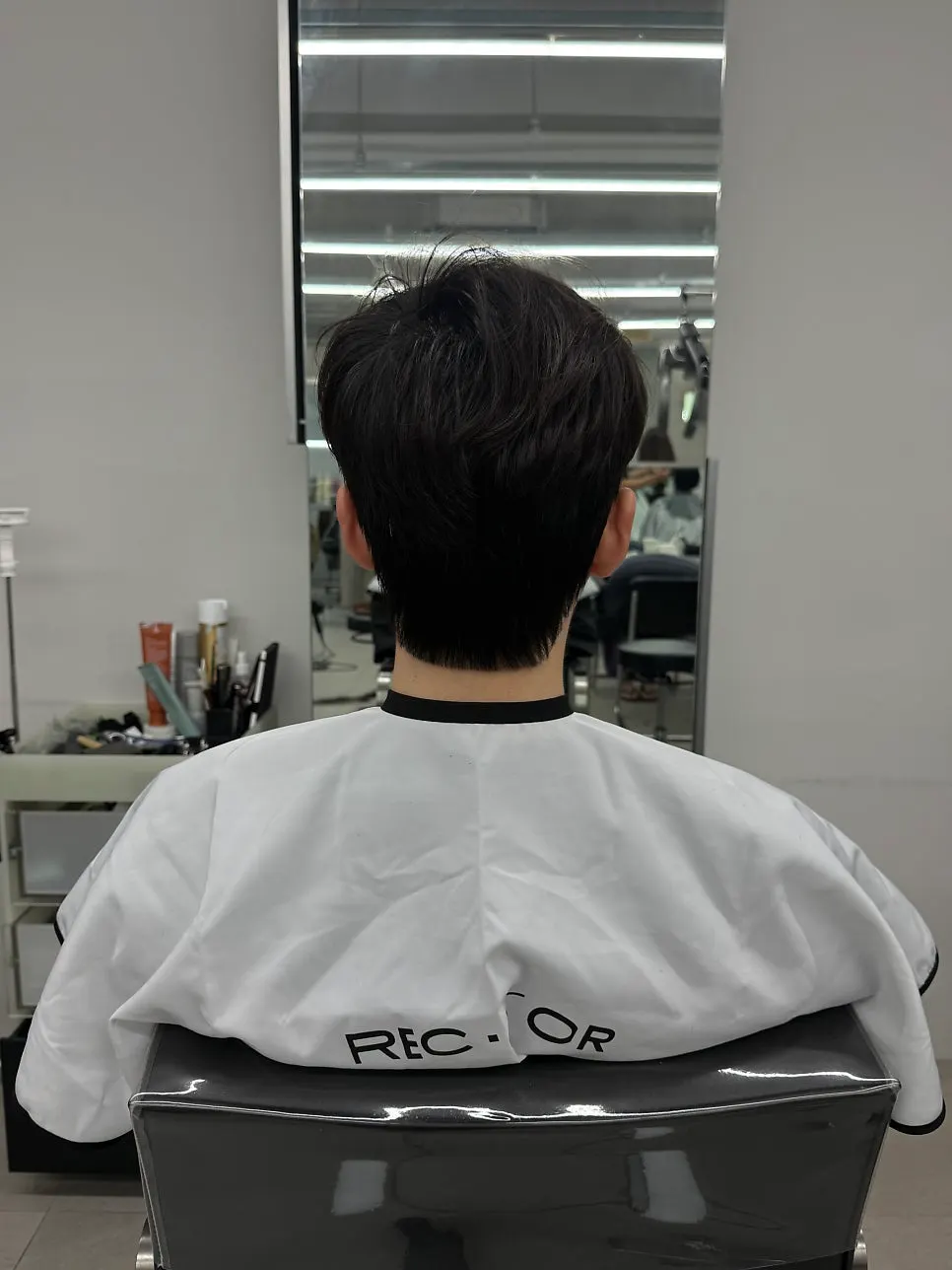 Crown root volume right after the blow-dry