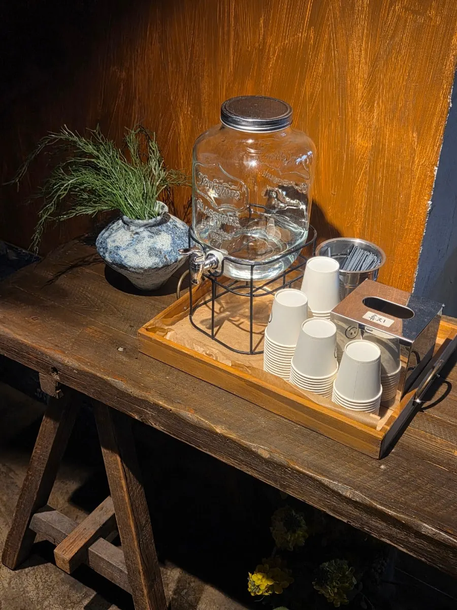 Area around the 1st-floor bakery display case