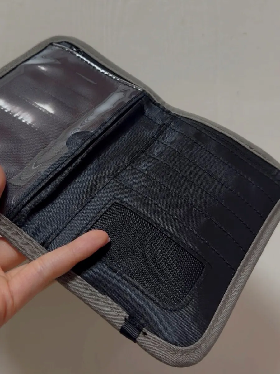 Travel passport bag featuring RFID blocking