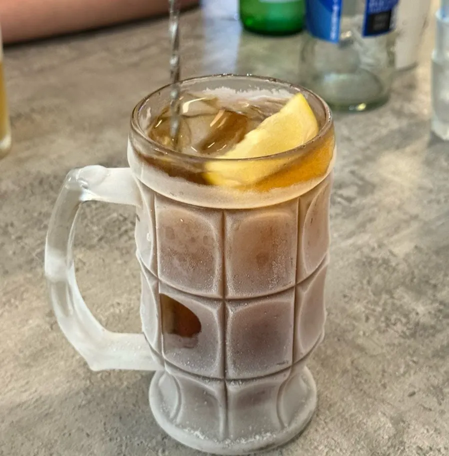 A sweet plum highball