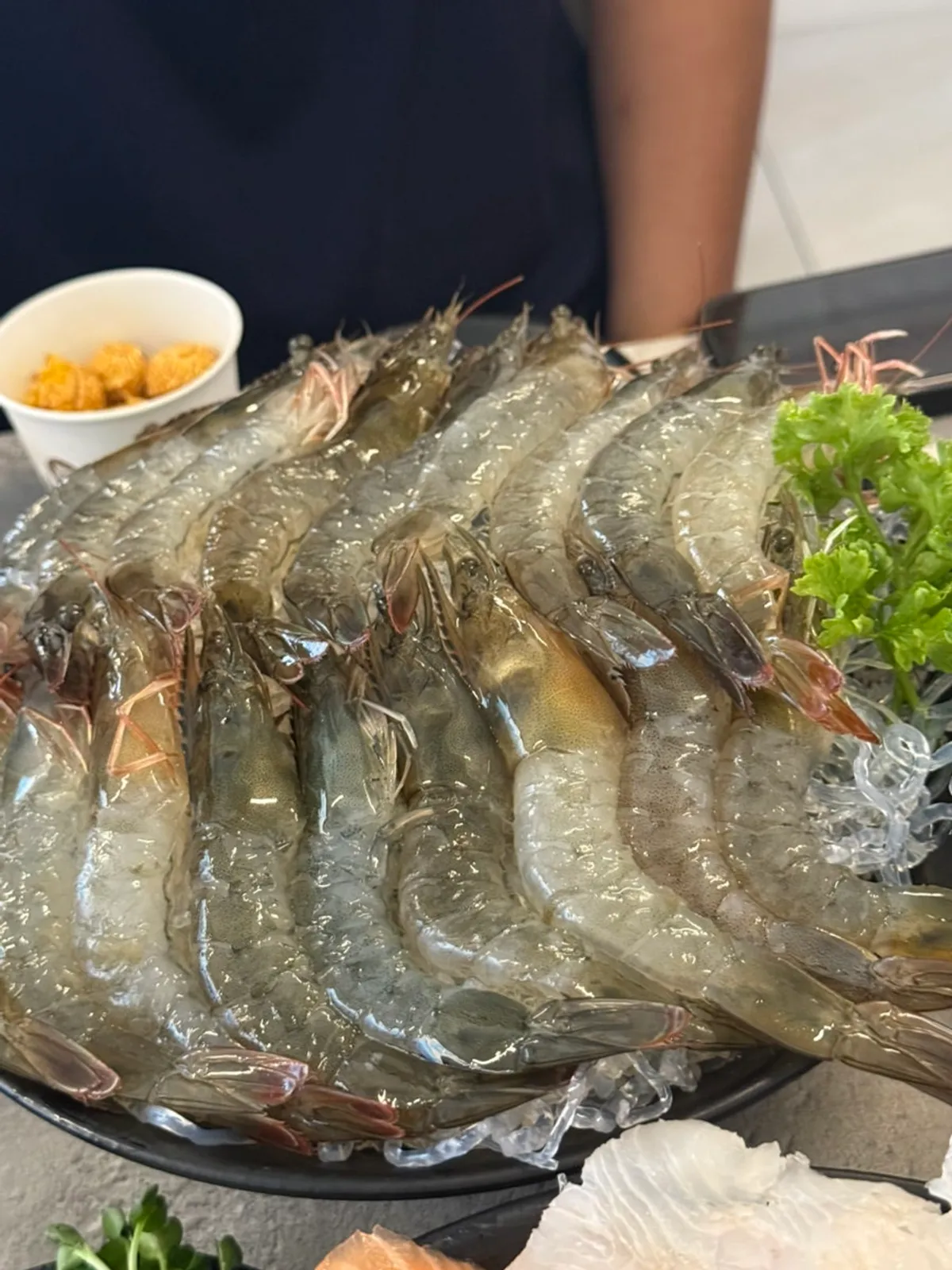 A plate of assorted sashimi at Rigo Susan