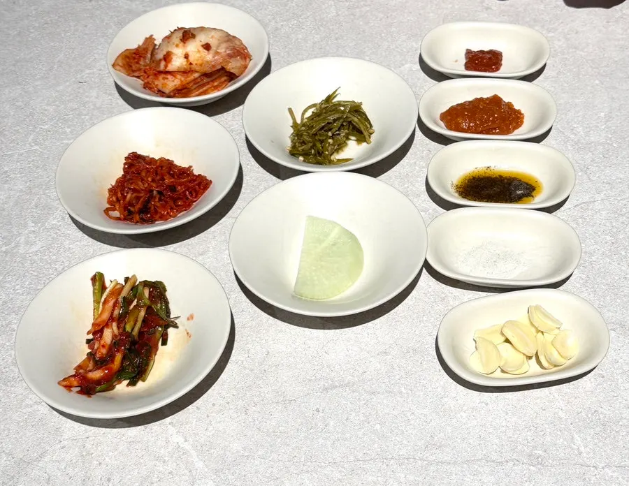 Risan's basic side dish spread