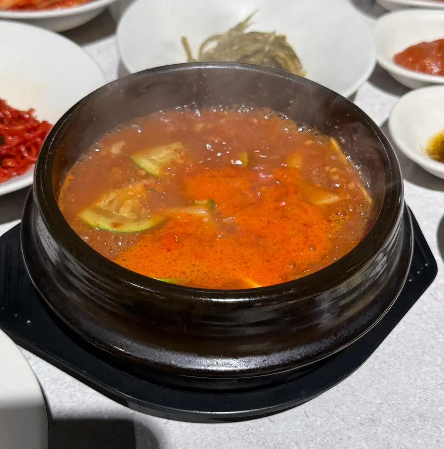 Steamed egg provided through a review event