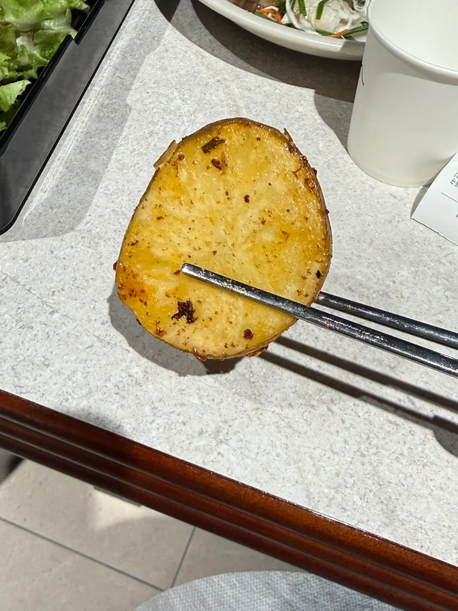 Kimchi grilled in pork belly fat