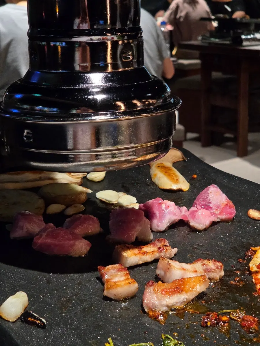 Grilling all three cuts together on Risan's pan