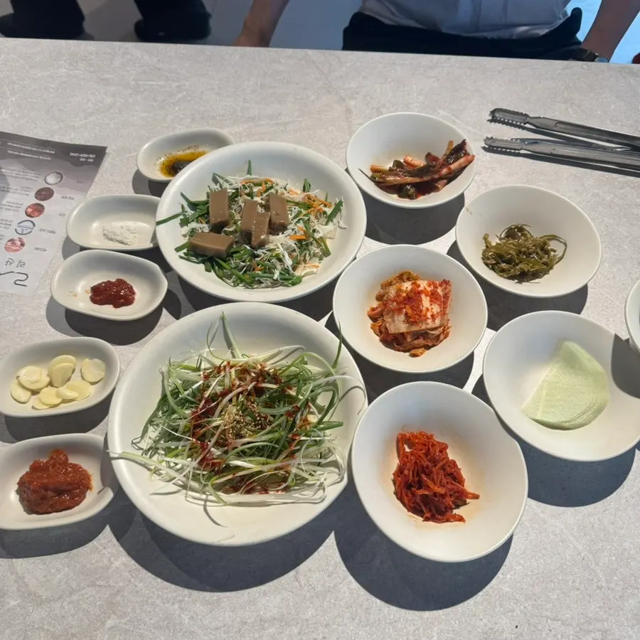 리산 기본 차림 밑반찬 상