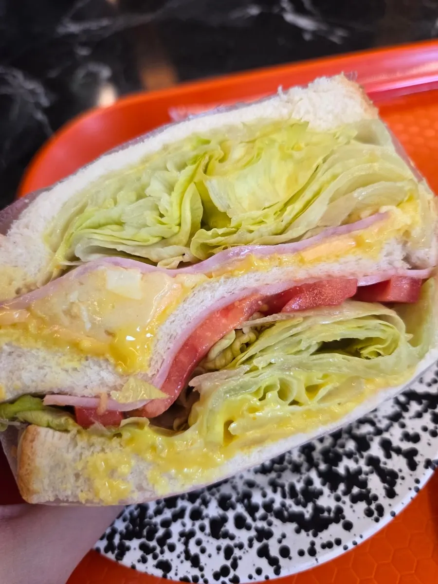 Club sandwich too big to hold with one hand