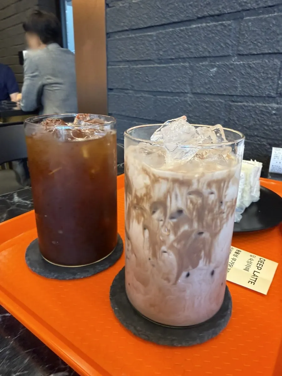 A cup of iced americano