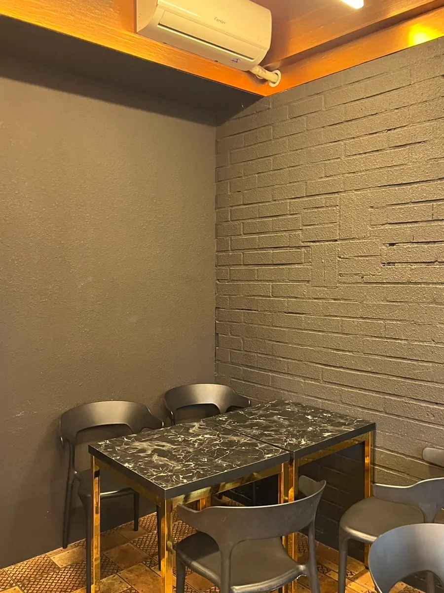 Full view of the café interior design