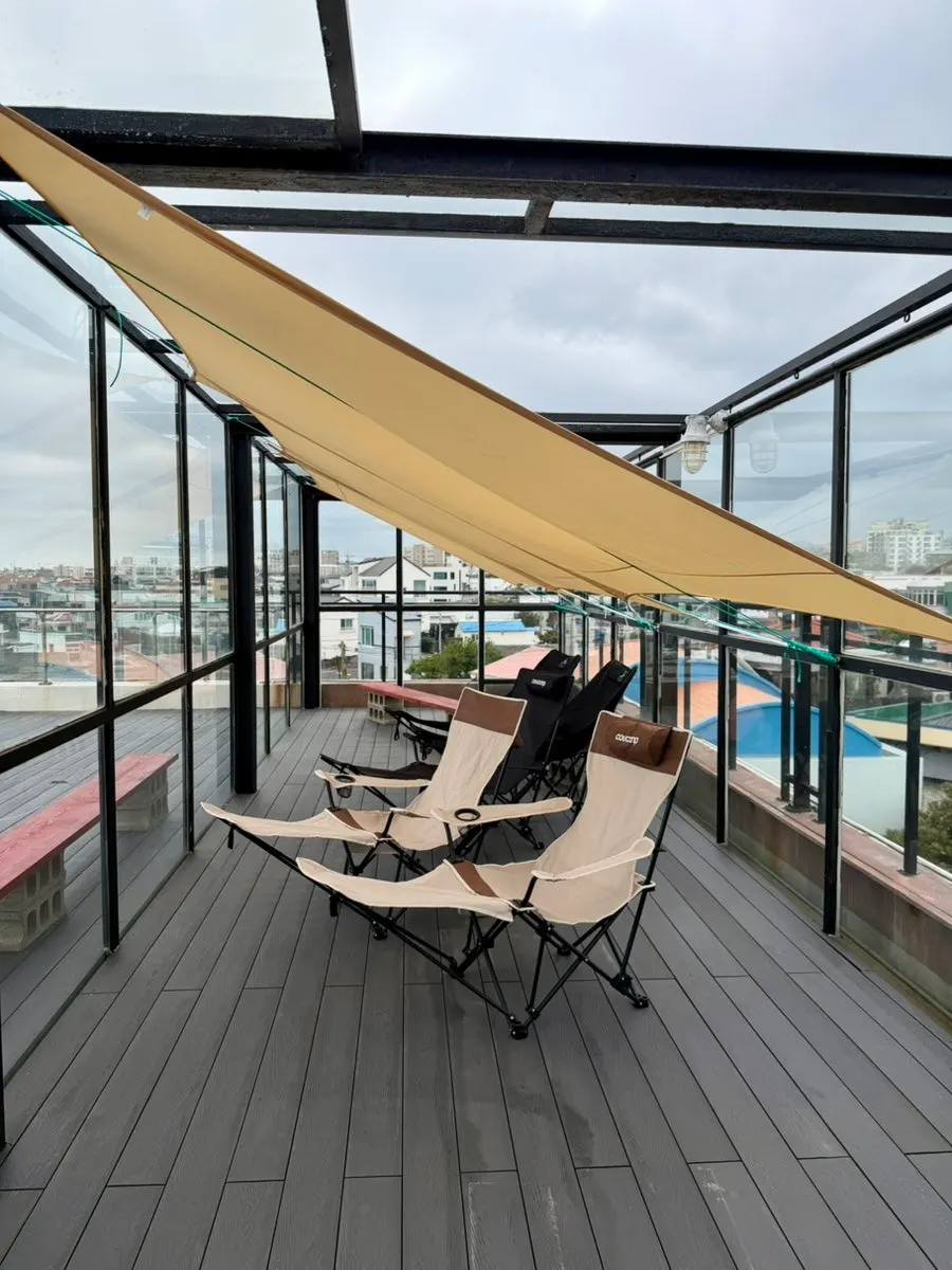 3rd floor rooftop space at Robain Coffee