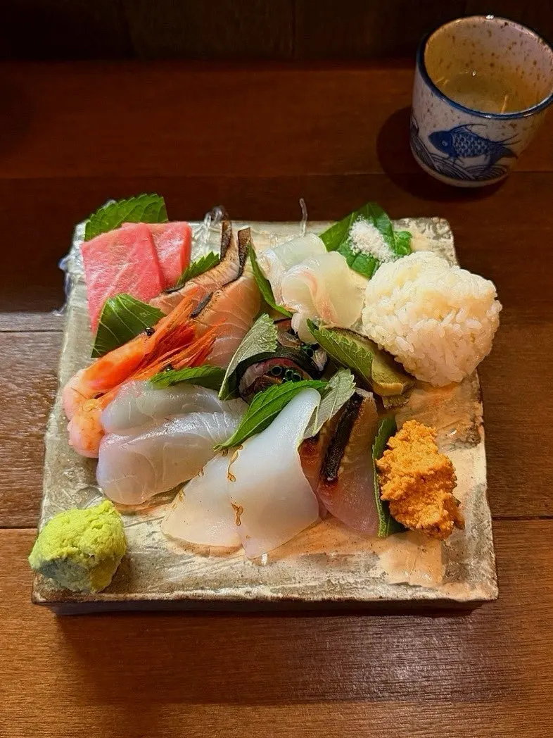 Table set with dishes