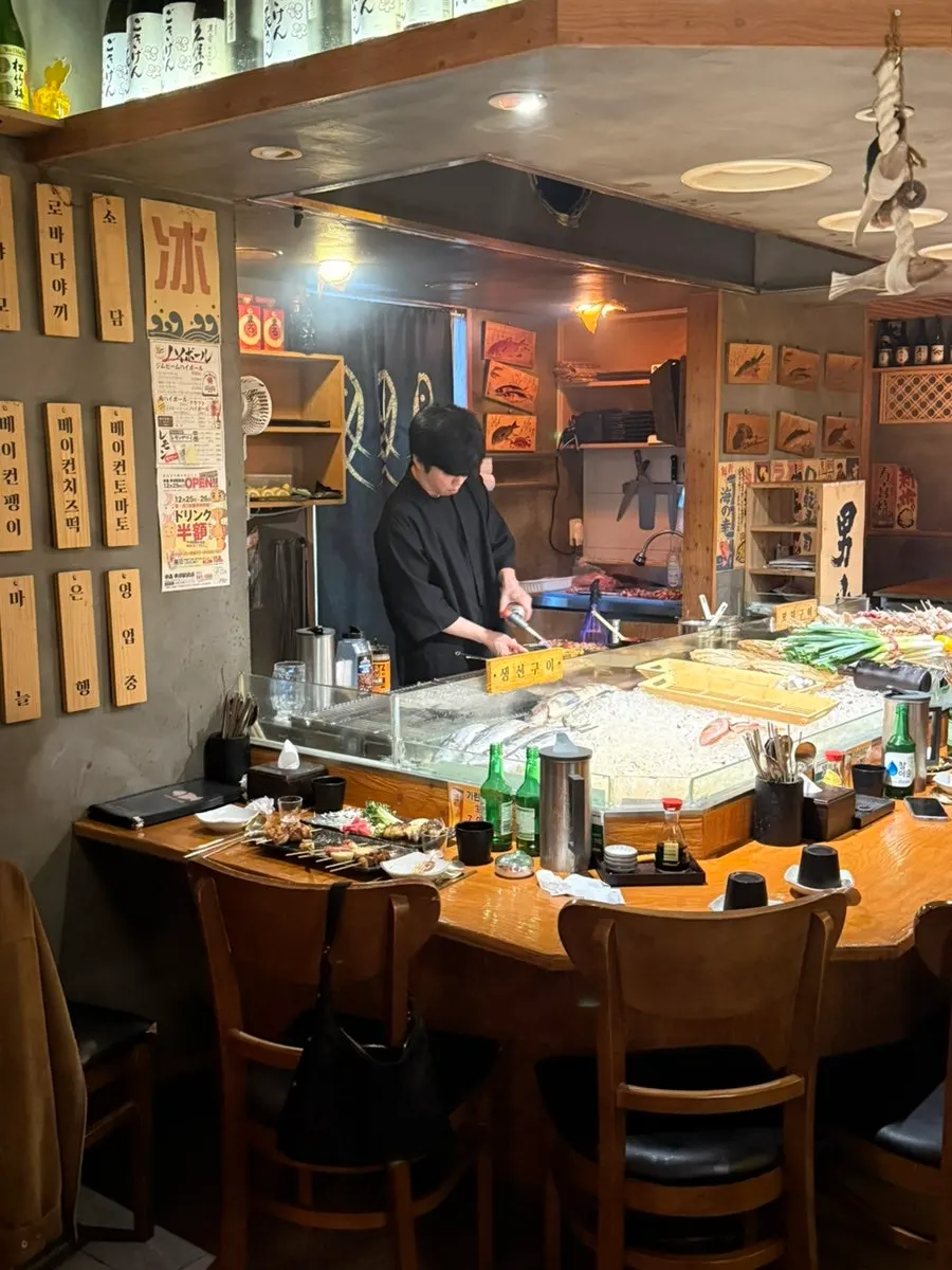 로바다야끼소담 직화 꼬치 메뉴판