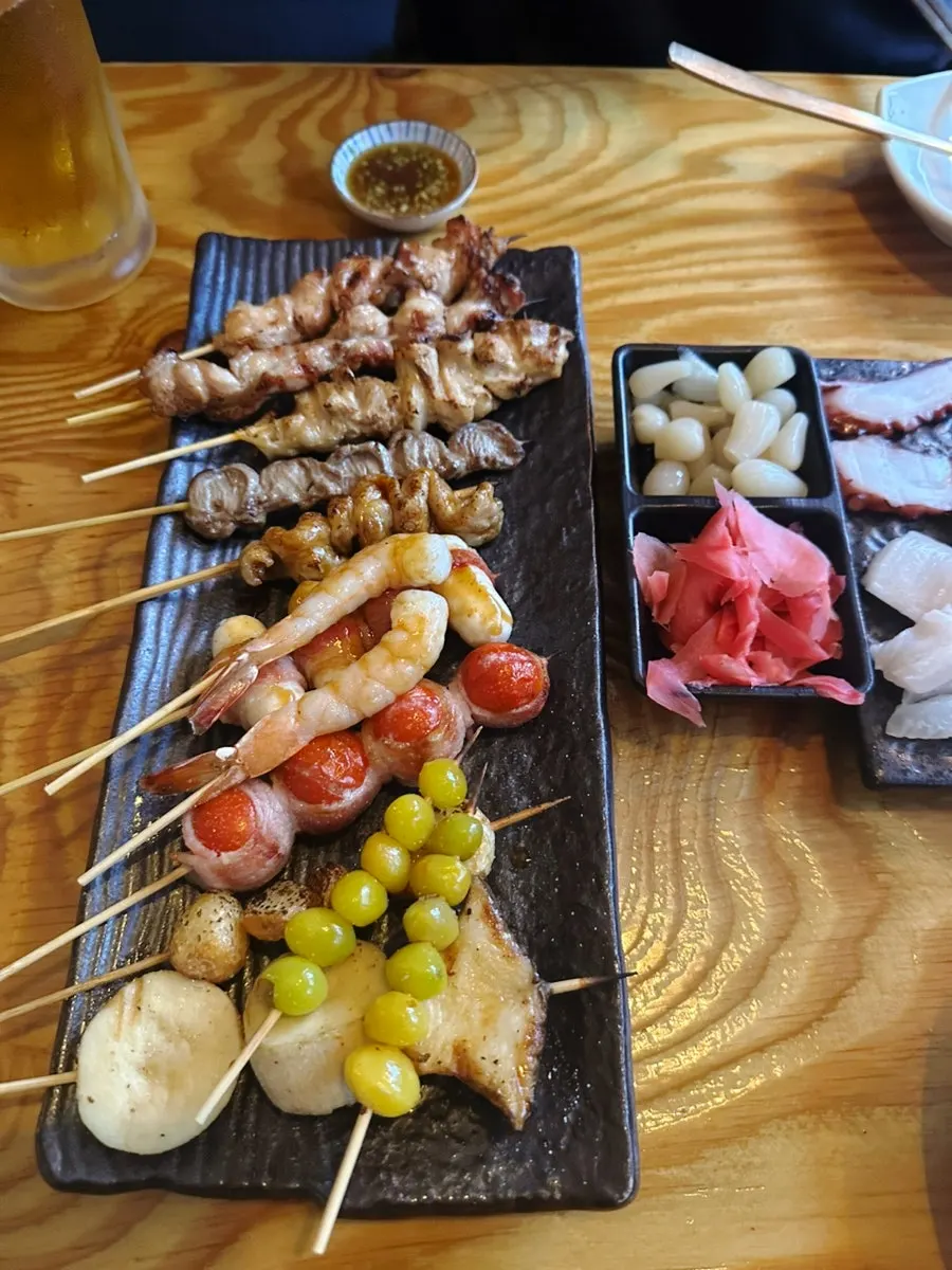숙성회와 생맥주 조합