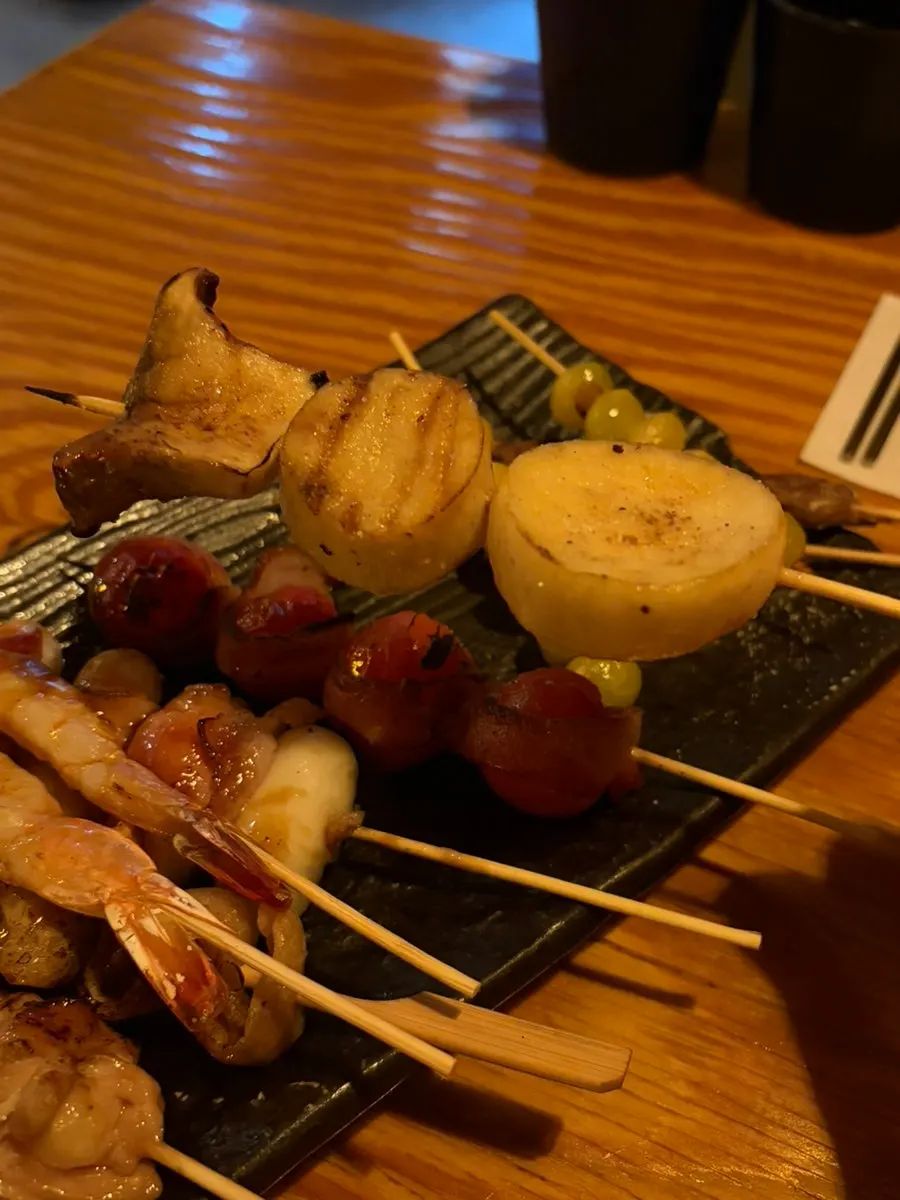 Tomato bacon skewer