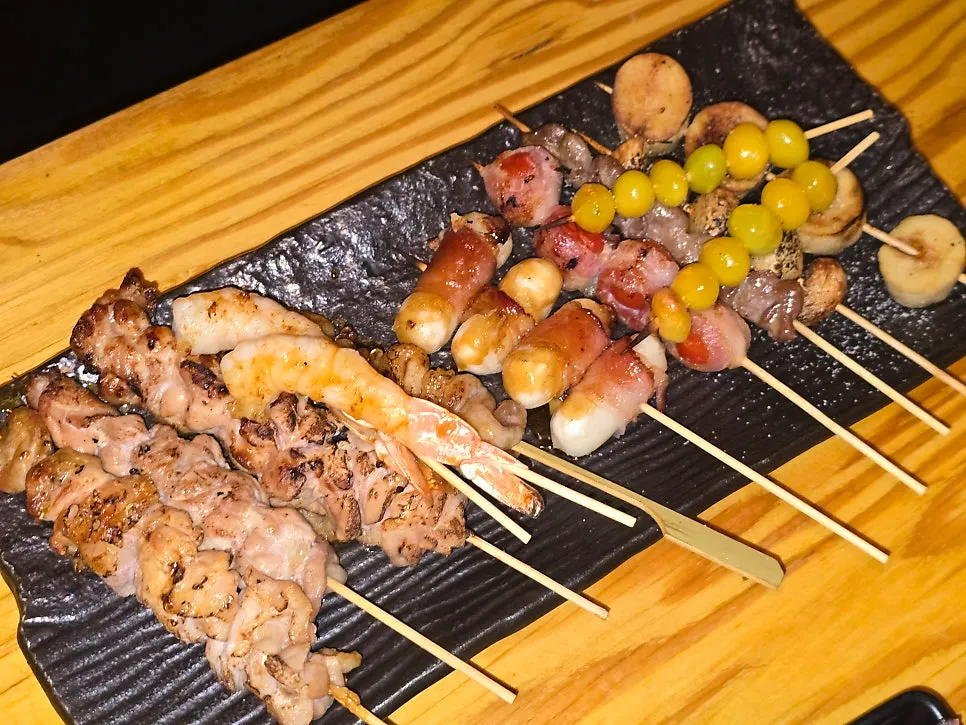 エリンギと銀杏の串
