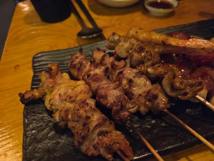 로바다야끼소담 꼬치구이 메뉴판