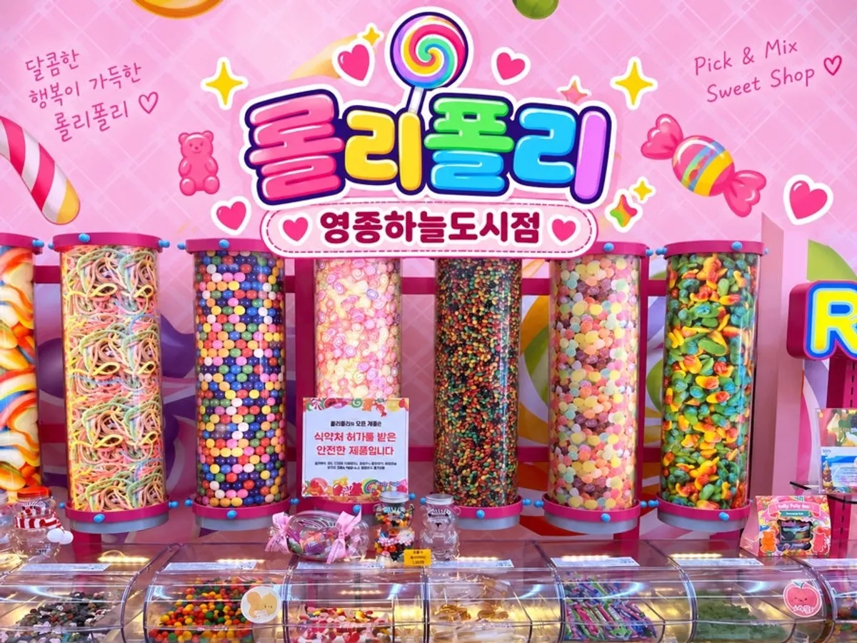 View of the Rolly Polly Yeongjong Sky City jelly and candy shop