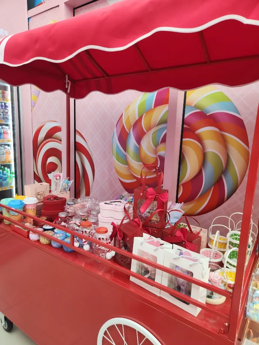 Display of fun snacks kids love