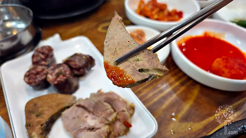 로만식당 순대와 간 사이드메뉴