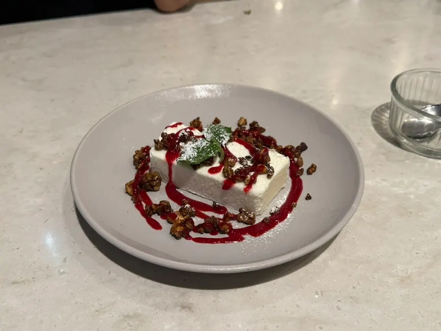 Today's dessert, a meringue ice cream cake