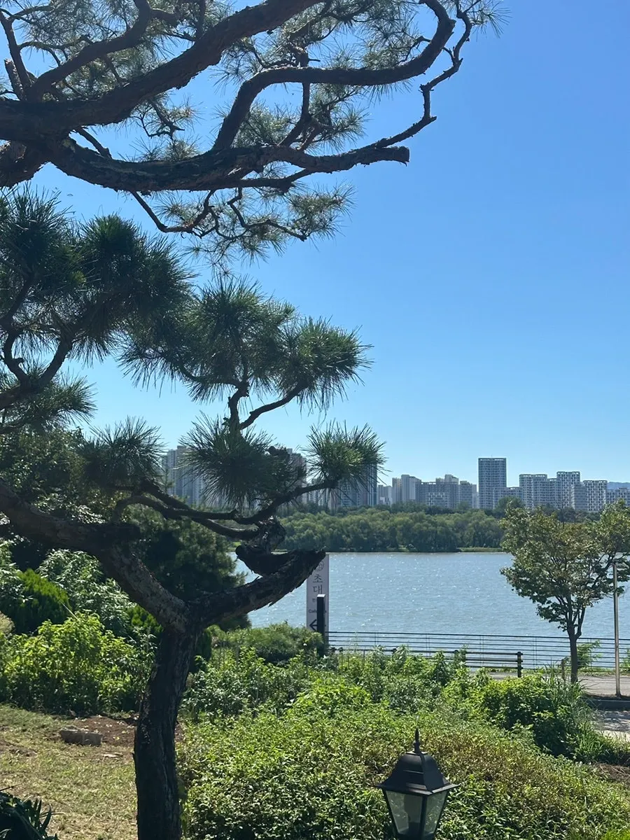 Path to Romaok Riverside from the Han River Citizen's Park parking lot