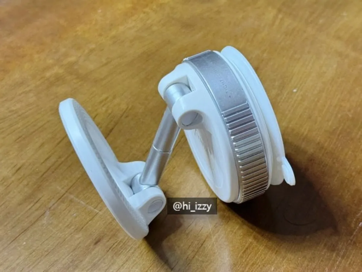 MagSafe mount attached to glass