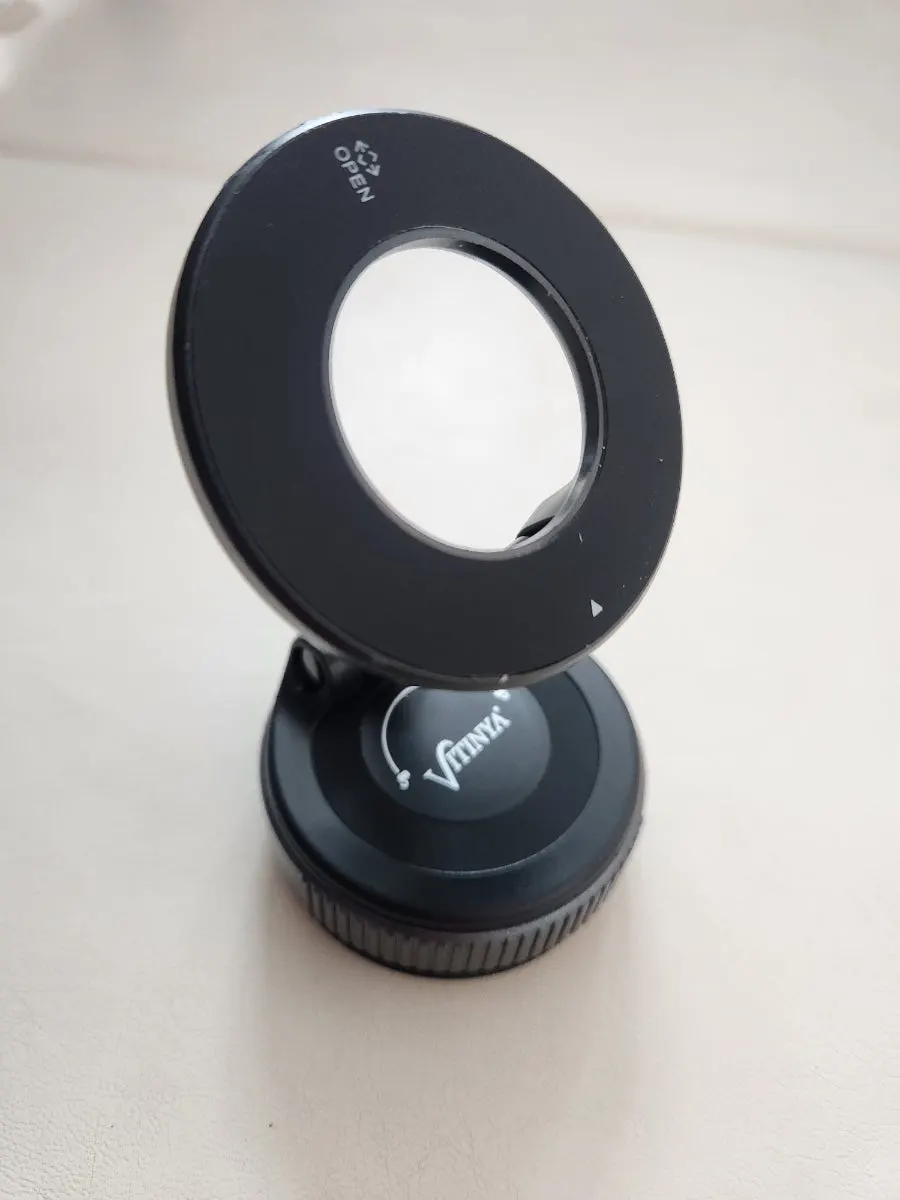 MagSafe mount locked in place with a dial