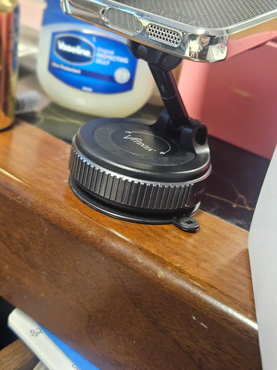 Car mount in use during actual driving