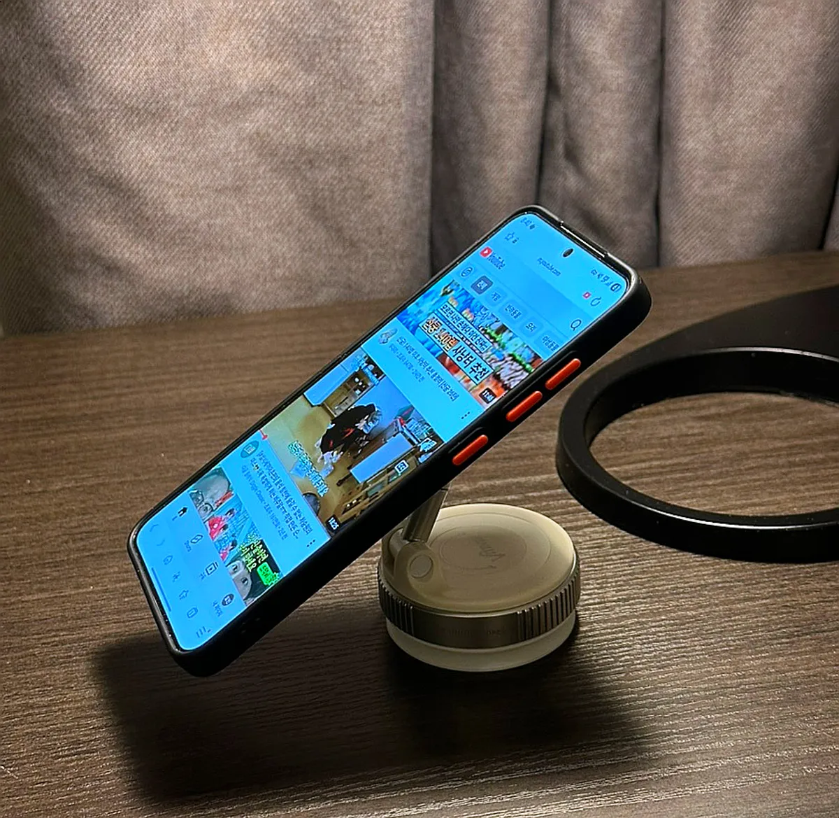 Hero image of a MagSafe suction car phone holder